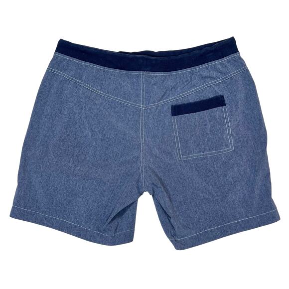 Halcyon Womens Blue Mid Rise Pull On Shorts Size M Stretch-Waist - Picture 6 of 12